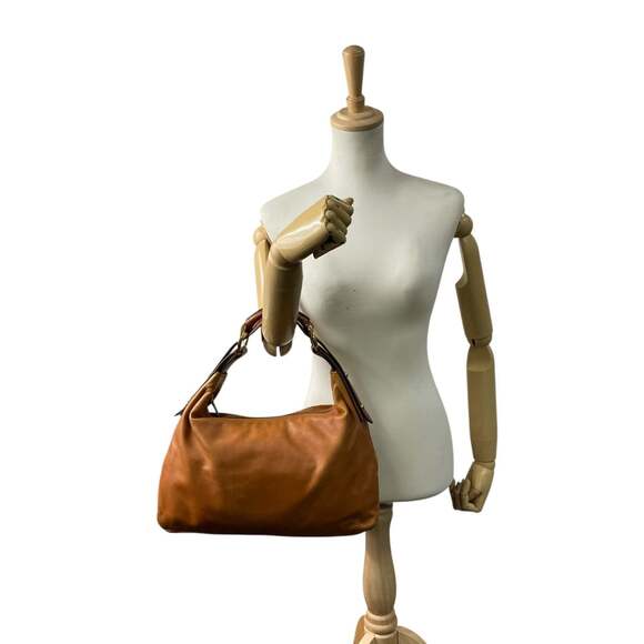 Gucci One-Shoulder Handbag Leather Brown Women's U17 - Picture 4 of 16